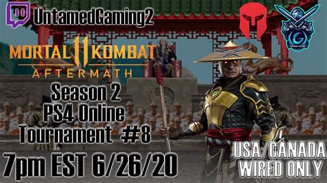 Mk11 Aftermath Season 2 Ps4 Online Tournament 8 62620 Youtube