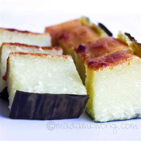 Cassava cake is a traditional filipino moist cake made from grated cassava, coconut milk, and condensed milk with a custard layer on top. Kuih Bengka - Tapioca or Cassava Cake - Rasa Malaysia