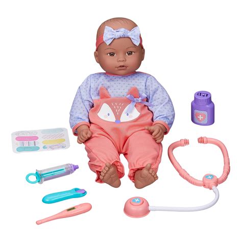 Little Darlings Baby Doll Feed Care Deluxe Playset W 15in Baby Doll 35