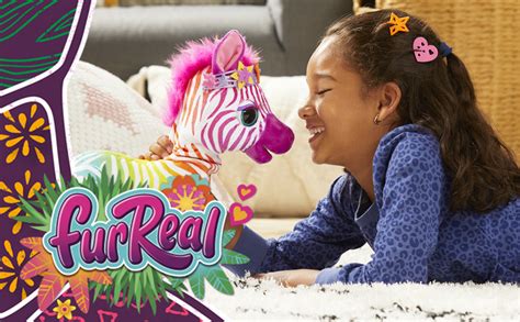 Furreal My Rainbow Zebra Electronic Pet Toy With 80 Sounds