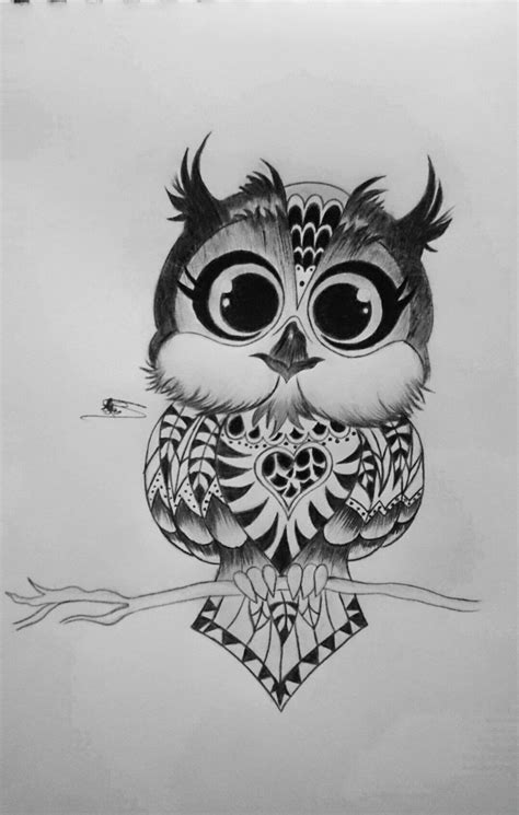 Cute Owl By Me With Charcoal Pen I Love It So Much Hope You Love It