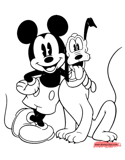 Mickey Mouse Clubhouse Pluto Coloring Pages