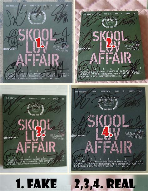 How To Spot A Fake Signed Autographed Kpop Album Cafarnaum Box