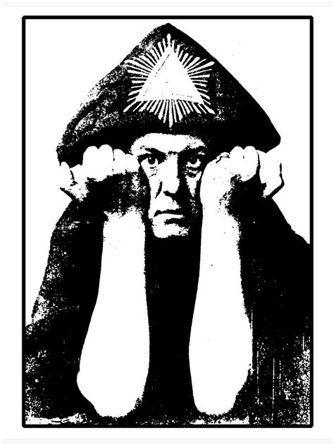 Aleister Crowley Poster For Sale By Ccuk66 Redbubble