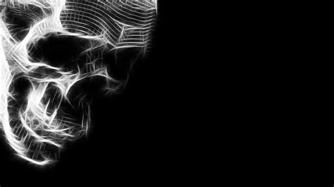 Black And White Skull Art Hd Wallpaper 3d And Abstract Wallpaper Better
