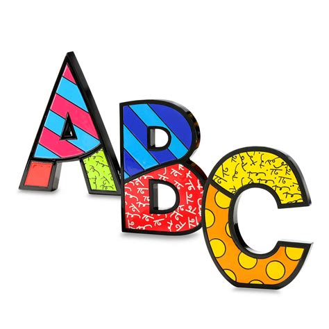 Britto™ By Tcraft Walltable Letters Alphabet Images Alphabet Design Alphabet And Numbers