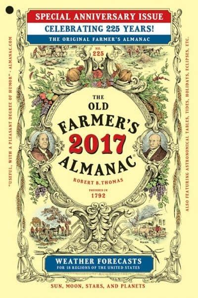 Old Farmers Almanac Celebrates 225 Years Of Publication Here And Now