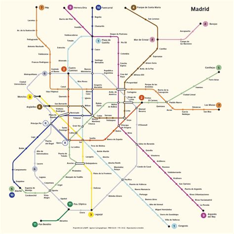 Metro Map Of Madrid Metro Maps Of Spain —