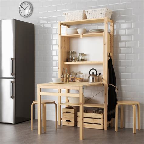 Suchst du nach einer montageanleitung für dein ikea produkt. IVAR Storage unit with foldable table - pine - IKEA