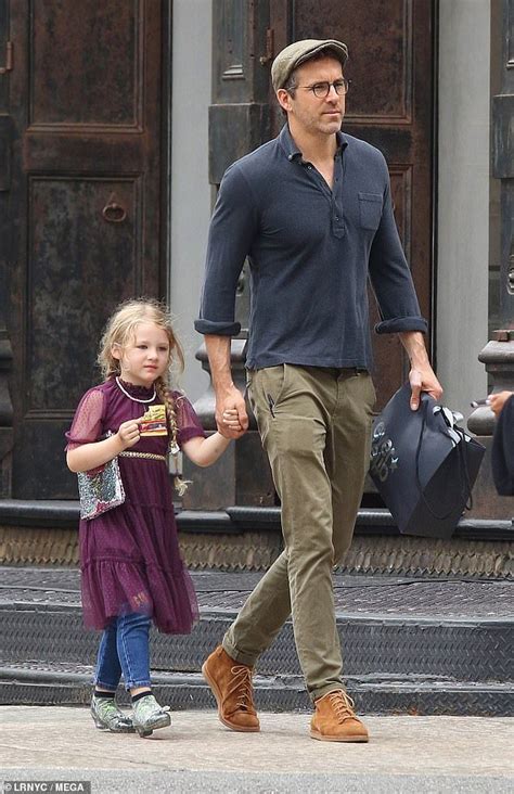 Ryan Reynolds Sweetly Holds Hands With His Daughter James Four