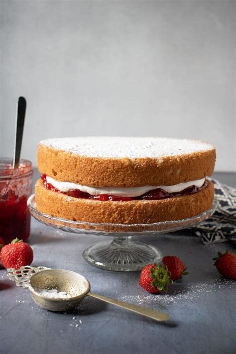 This Is An Airy Light And Fluffy Vegan Victoria Sponge Cake Recipe It