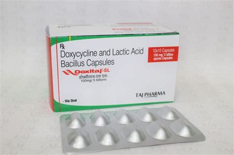 Doxycycline And Lactic Acid Bacillus Capsule 100mg5 Billion