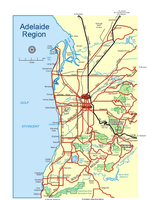 Adelaide South Australia Map