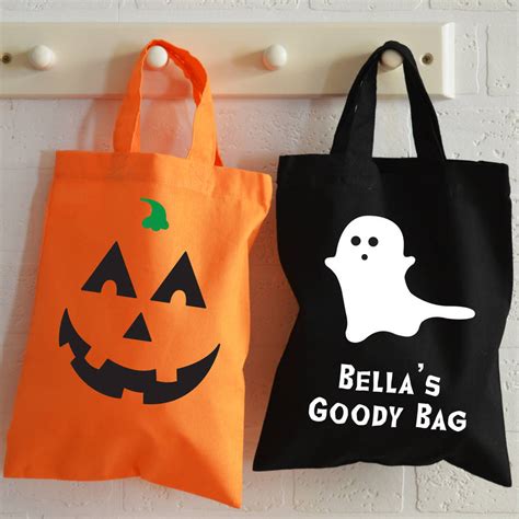 Personalised Halloween Trick Or Treat Party Bags By Meenymineymo
