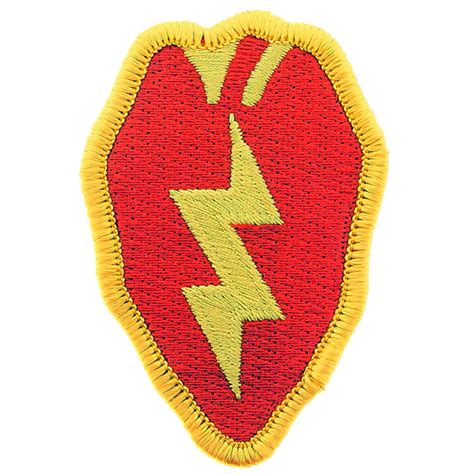 Us Army 25th Infantry Division Patch Red And Yellow 3