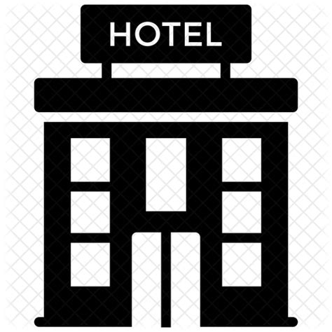 Hotel Icon Download In Glyph Style