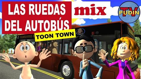 Las Ruedas Del Autobús 3d Y Más Canciones Infantiles Mix Youtube