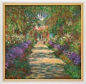 Claude Monet: Painting "Garden in Giverny" (1902) in a gallery frame ...