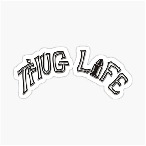 Automotive Thug Life Decal Sticker Money