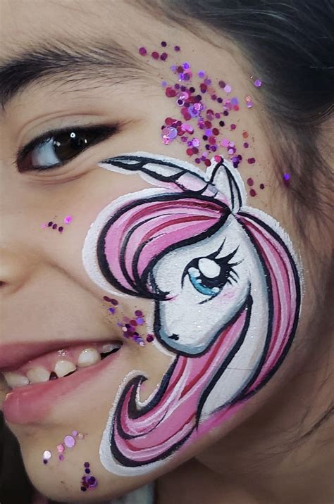 Unicorncheek Face Painting Unicorn Face Painting Designs Girl