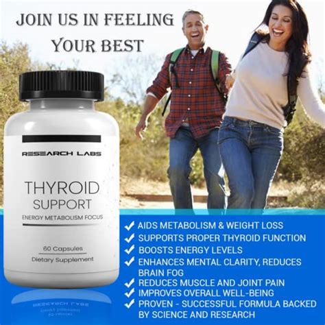 Research Labs Thyroid Support Iodine Supplement Energy Metabolism