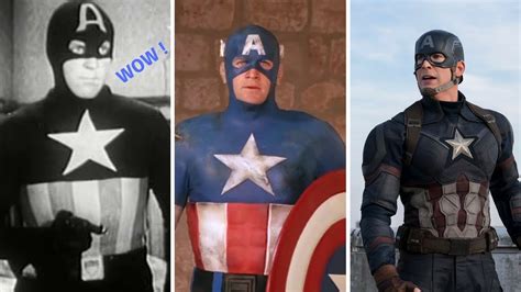 Captain America Costume Transformation Captain America Suit Evolution