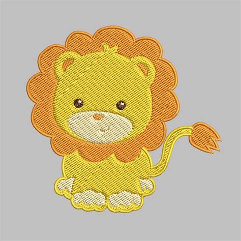 Baby Lion Patch Iron On Lion Patch Iron On Embroidered Etsy