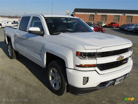 2016 Summit White Chevrolet Silverado 1500 Lt Z71 Crew Cab 4x4