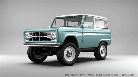 Classic Ford Bronco Ev Infuses New Age Tech Into Iconic Off Roader For