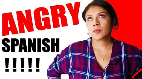 learn angry spanish words beginner lessons youtube