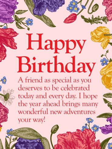 Check spelling or type a new query. To my Special Friend - Happy Birthday Wishes Card ...