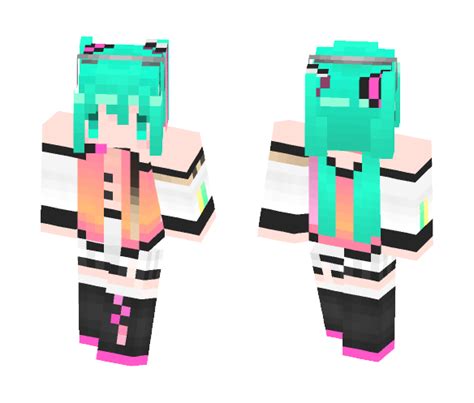 Download Hatsune Miku Star Voice Minecraft Skin For Free