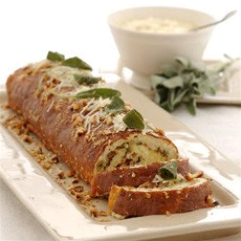 Cheese And Parsnip Roulade With Sage And Onion Stuffing Recipes