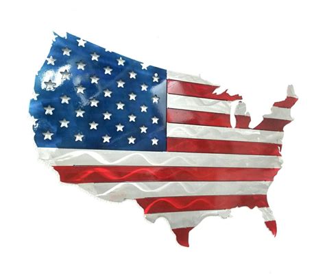 Aluminum American Flag Of The United States Made In The Usa
