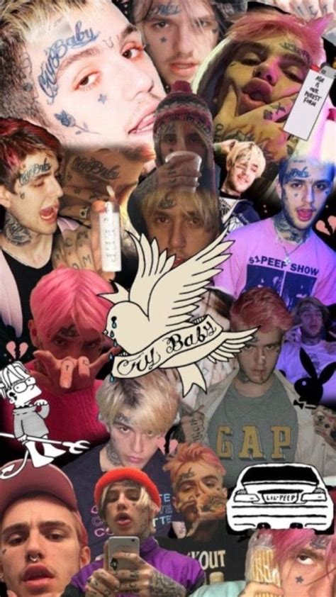 Lil Peep Cry Baby Collage Wallpaper Background Lil Peep Beamerboy
