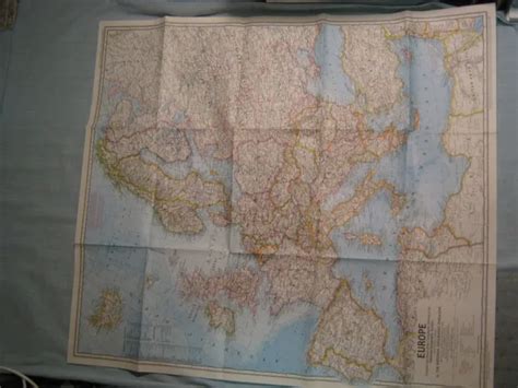 Vintage Europe Wall Map National Geographic June 1969 100 Picclick