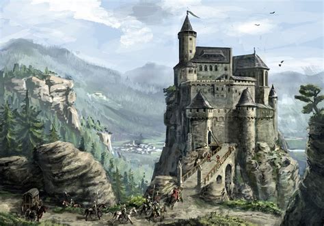 Highlands Castle Fantasy Castle Fantasy Art Landscapes Fantasy