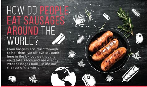 How Do People Eat Sausages Around The World Infographic The Worlds