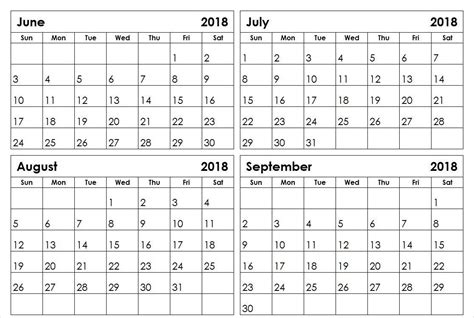 June July August Printable Calendar Printable Calendar 2023