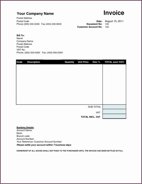 Free Fillable Invoice Template Pdf Template Resume Examples