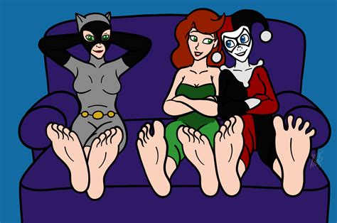 Com Chillin With The Gotham City Sirens By Araghenxd On Deviantart