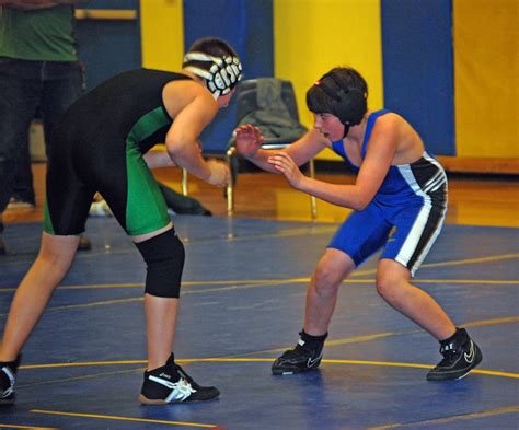 Wyeast Middle School Wrestling Fighting Hard