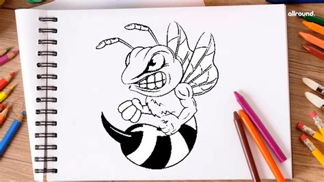 How To Draw A Bee Cute Easy Pictures To Draw Youtube