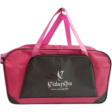 Rexine Pink Textile Promotional Bag Sizedimension 21 X10 X 14 Inch
