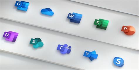 Microsoft Office suite gets updated icons with a modern design