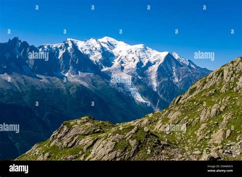 The Summits Of Aiguille Du Midi Mont Blanc Du Tacul Mont Maudit Mont