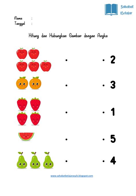 Menghitung dan Menghubungkan Angka (1-5)