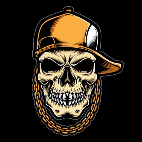 Maybe you would like to learn more about one of these? Hiphop skull logo Vector | Premium Download