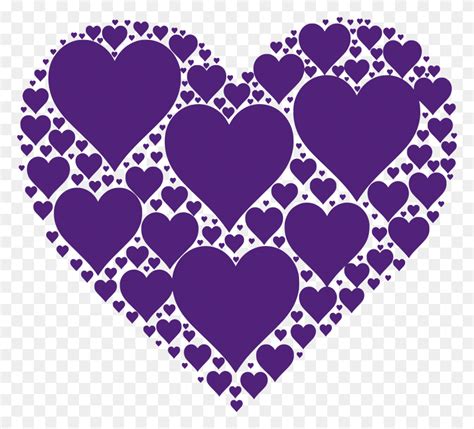 Graphic Royalty Free In Heart Purple Big Image Purple Hearts Rug Hd