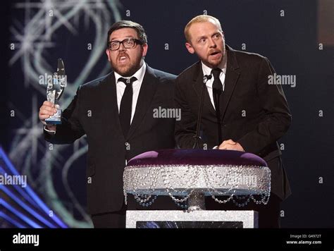 Simon Pegg And Nick Frost On Stage Hi Res Stock Photography And Images